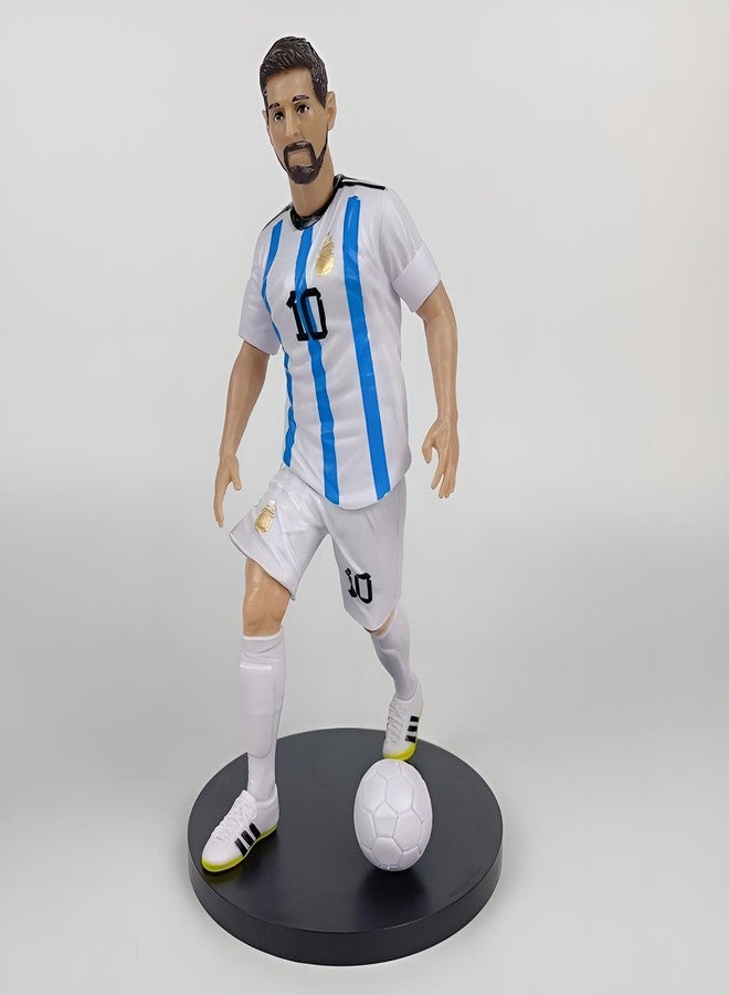 RVM Toys مجسم ميسي من آر في إم تويز، بطول 20 سم، قطعة رياضية لهواة كرة القدم، تمثال صغير متعدد الألوان، مناسب للمكتب أو طاولة الدراسة. - Image 5